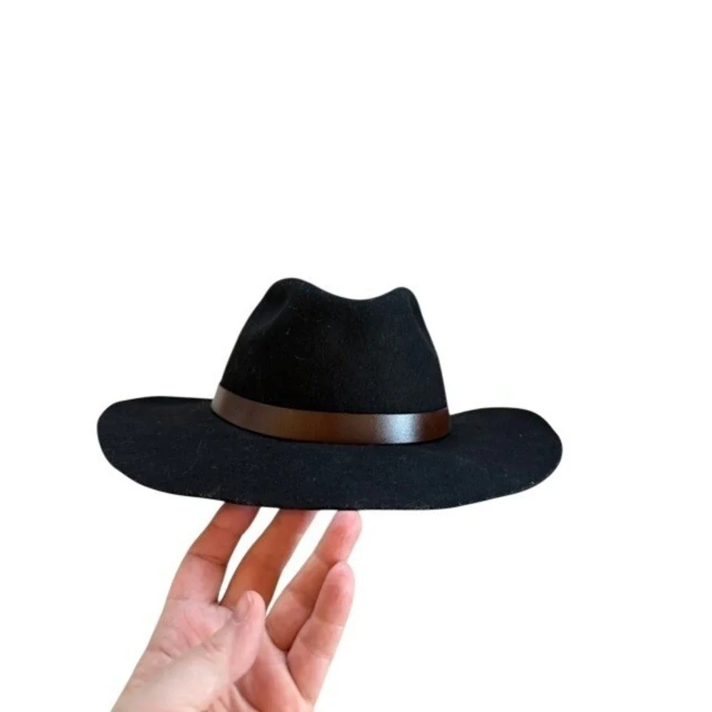 Dorfman Pacific Black Wool Felt Cowboy Hat XLarge Outdoor Rancher Style WPL 4384